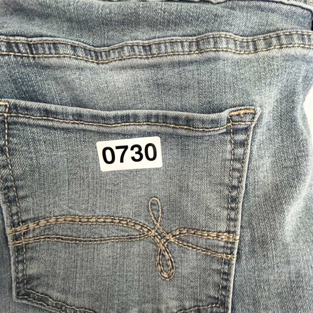 Denizen From Levi's Boyfriend Jeans Womens 9 Blue Denim Tapered Leg Distressed - Picture 9 of 9